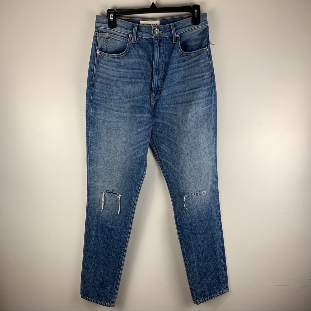 SLVRLAKE Beatnik Distressed Slim Straight Jean